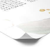 Blue Rozen Boy Baptism Seating Chart Poster (Hoek)