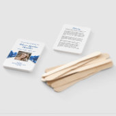 Blue Rozen Funeral Memorial Fan Handwaaier (Niet-gemonteerd)