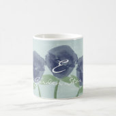  Blue Rozen Garden Star Monogrammed Mok (Center)