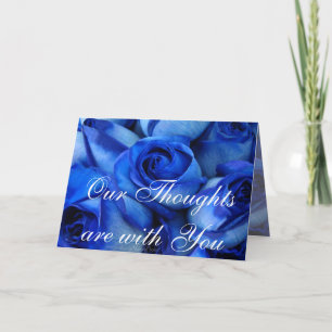 Blue Rozen Sympathy-customize Kaart