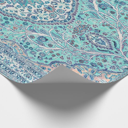 Blue Rug Pattern Cadeaupapier (Hoek)