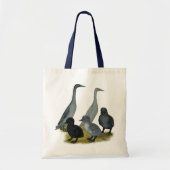 Blue Runner Duck Family Tote Bag (Voorkant)