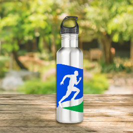 Blue Runner Logo Persoonlijk Waterfles