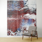 Blue Rust Acrylic Abstract Wandkleed (In situ)