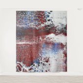 Blue Rust Acrylic Abstract Wandkleed (Voorkant)