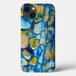 Blue Rust en Gold Chipping Paint iPad Case