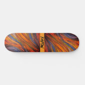 "Blue Rust Strands" sur Skateboard (Horz)
