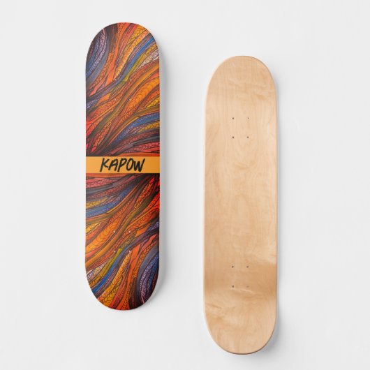 "Blue Rust Strands" sur Skateboard (Recto)