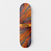 "Blue Rust Strands" sur Skateboard (Recto)