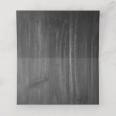 Blue Rustic Butterfly Reception Place Card (Binnenkant ongevouwen)