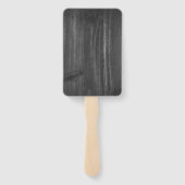 Blue Rustic Butterfly Wedding Favor Hand Fan Handwaaier (Achterkant)