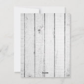 Blue Rustic Snowflakes Flat Holiday Carte photo (Dos)