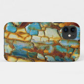 Blue Rusty Chipping Paint iPhone 5 hoesje (Achterkant (horizontaal))