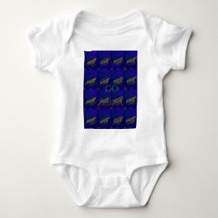 Blue Safari Lets Go Zebra Hakuna Matata Romper