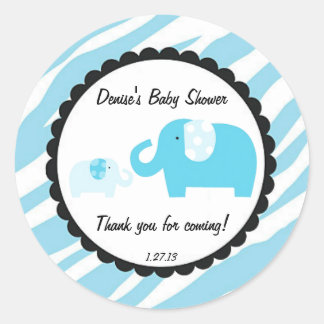 Blue Safari Olifant Sticker