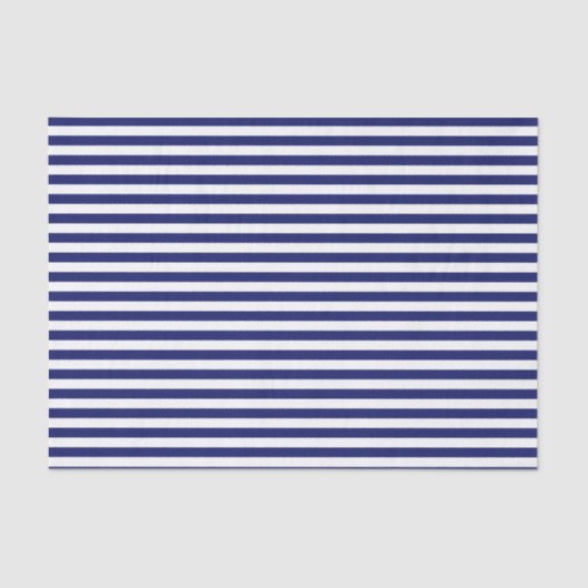 Blue Sailor Stripe (kleinschalig) Tissuepapier (Voorkant)