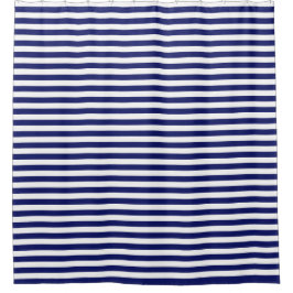 Blue Sailor Stripe (op grote schaal) Douchegordijn