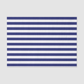Blue Sailor Stripe (op grote schaal) Tissuepapier