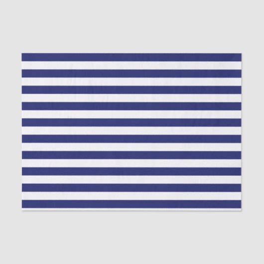 Blue Sailor Stripe (op grote schaal) Tissuepapier (Voorkant)