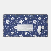 Blue Sakura Pattern Bureaumat (Keyboard & Muis)