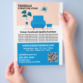 Blue Salon - Meubelwinkel Verkoop Flyer (Hand)