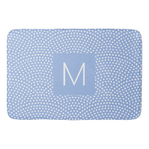 Blue Same Komon (haaienhuid) Monogrammed Badmat