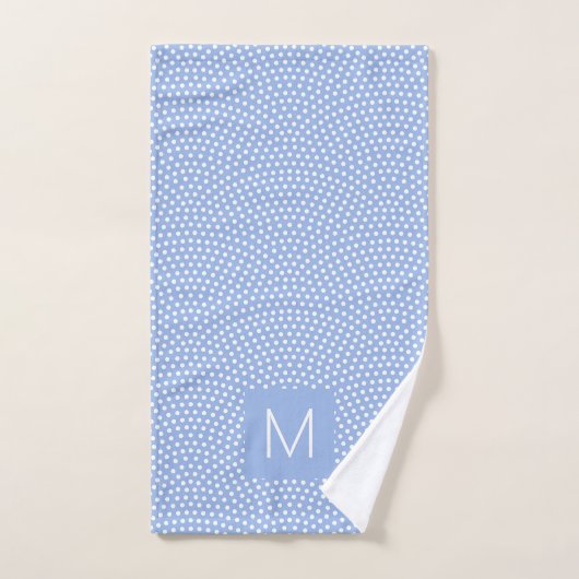 Blue Same Komon Monogrammed Bad Handdoek (Handdoek)