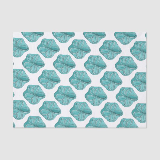 Blue Sand Dollar Tissuepapier (Voorkant)