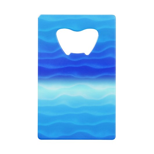 Blue Sand Dunes Abstract Kredietkaart Flessenopener (Voorkant)