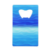 Blue Sand Dunes Abstract Kredietkaart Flessenopener (Achterkant)