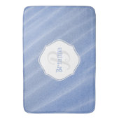 Blue Sand Ripples Personalized Bath Mat (Voorkant Verticaal)