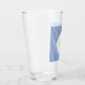 Blue Sand Ripples, speciaal Drink glas (Rechts)