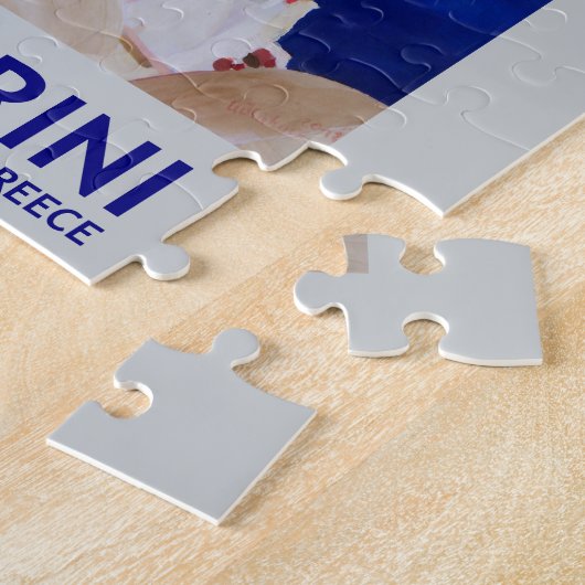 Blue Santorini, Griekenland - Uitzicht uit Oia Legpuzzel (Zijkant)