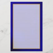 Blue Saphire Fine Lined Stationery Briefpapier (Voorkant)