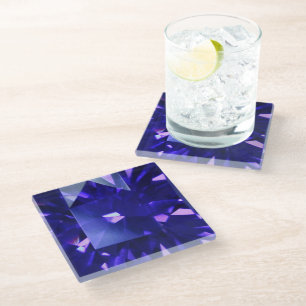Blue Sapphire 2 Glazen Onderzetter