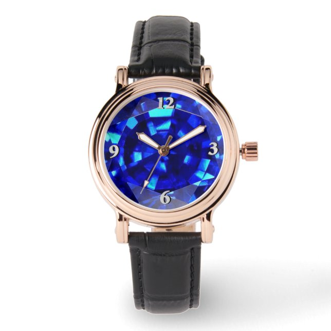 Blue Sapphire 3 Horloge (Voorkant)