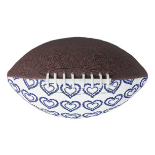 Blue Sapphire Heart American Football