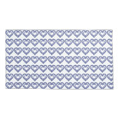 Blue Sapphire Heart Kussensloop (Achterkant-Links)