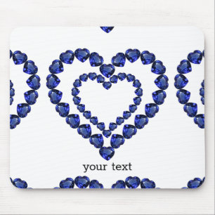 Blue Sapphire Heart Muismat