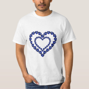 Blue Sapphire Heart T-shirt