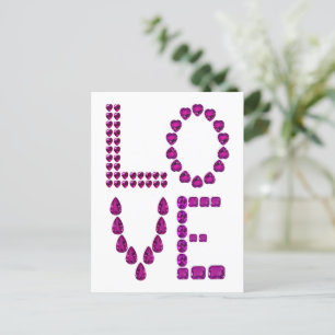 Blue Sapphire Love Briefkaart