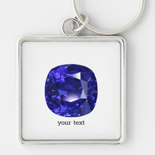Blue Sapphire Sleutelhanger (Voorkant)