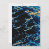 Blue Sapphire Waterverf Geode BarefootBride™ (Achterkant)