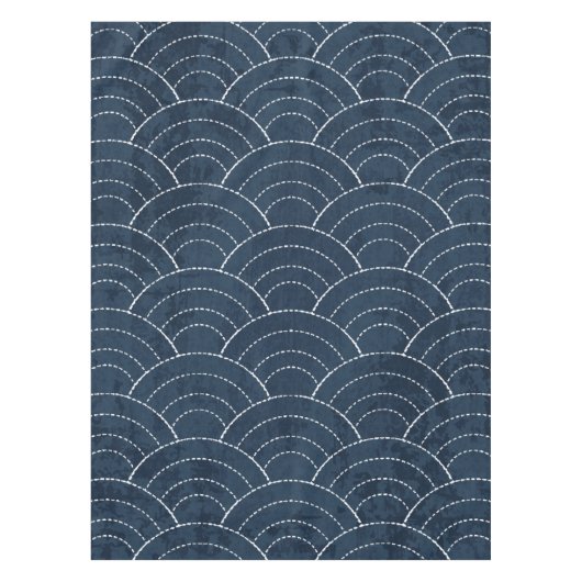 Blue Sashiko Tafelkleed (Voorkant)