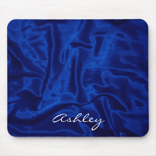 Blue Satin - Computer Mousepad Muismat (Voorkant)