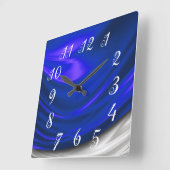 Blue Satin Wall klok (Hoek)