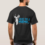 Blue Save the Huemul T-Shirt (Achterkant)
