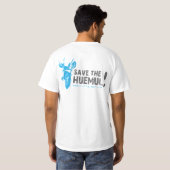 Blue Save the Huemul T-Shirt (Achterkant volledig)