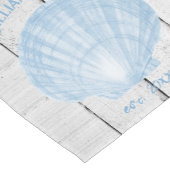 Blue  Scallop Shell Short Table Runner Korte Tafelloper (Hoek)