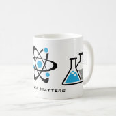 Blue Science Matters Design Mug (Devant droit)